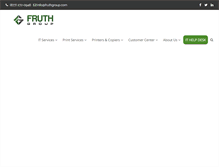 Tablet Screenshot of fruthgroup.com